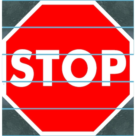 Superior Mark Floor Sign, Superior Mark, Stop Sign, 20in SMFS0307-1
